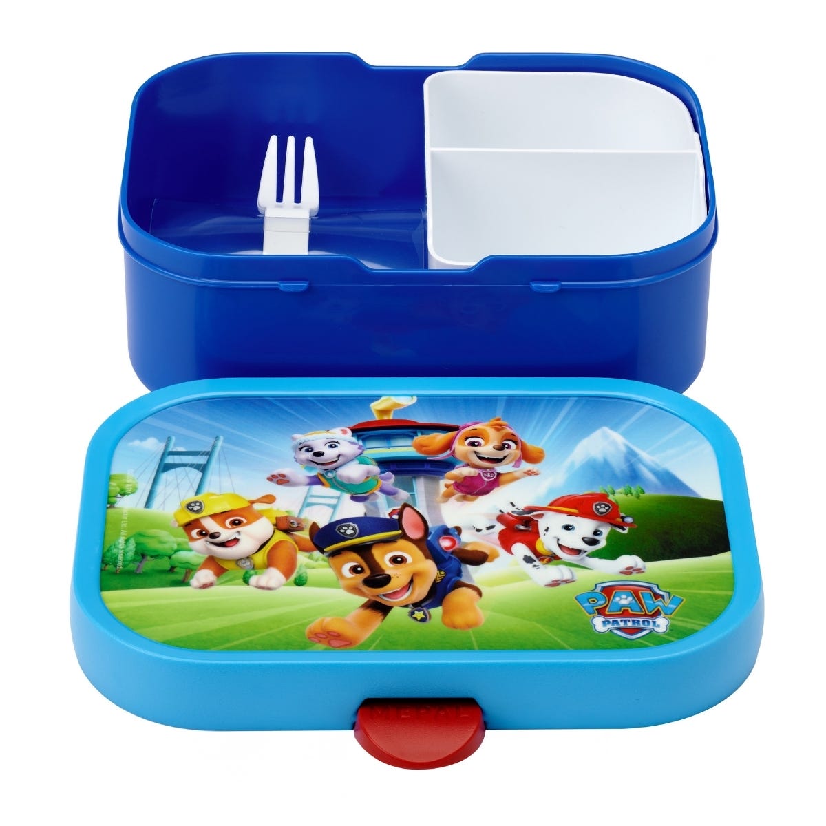 Mepal Bento Lunchbox met Vorkje Campus PAW Patrol Pups - Blauw - 17,8 x 13,2 x 6,1 cm