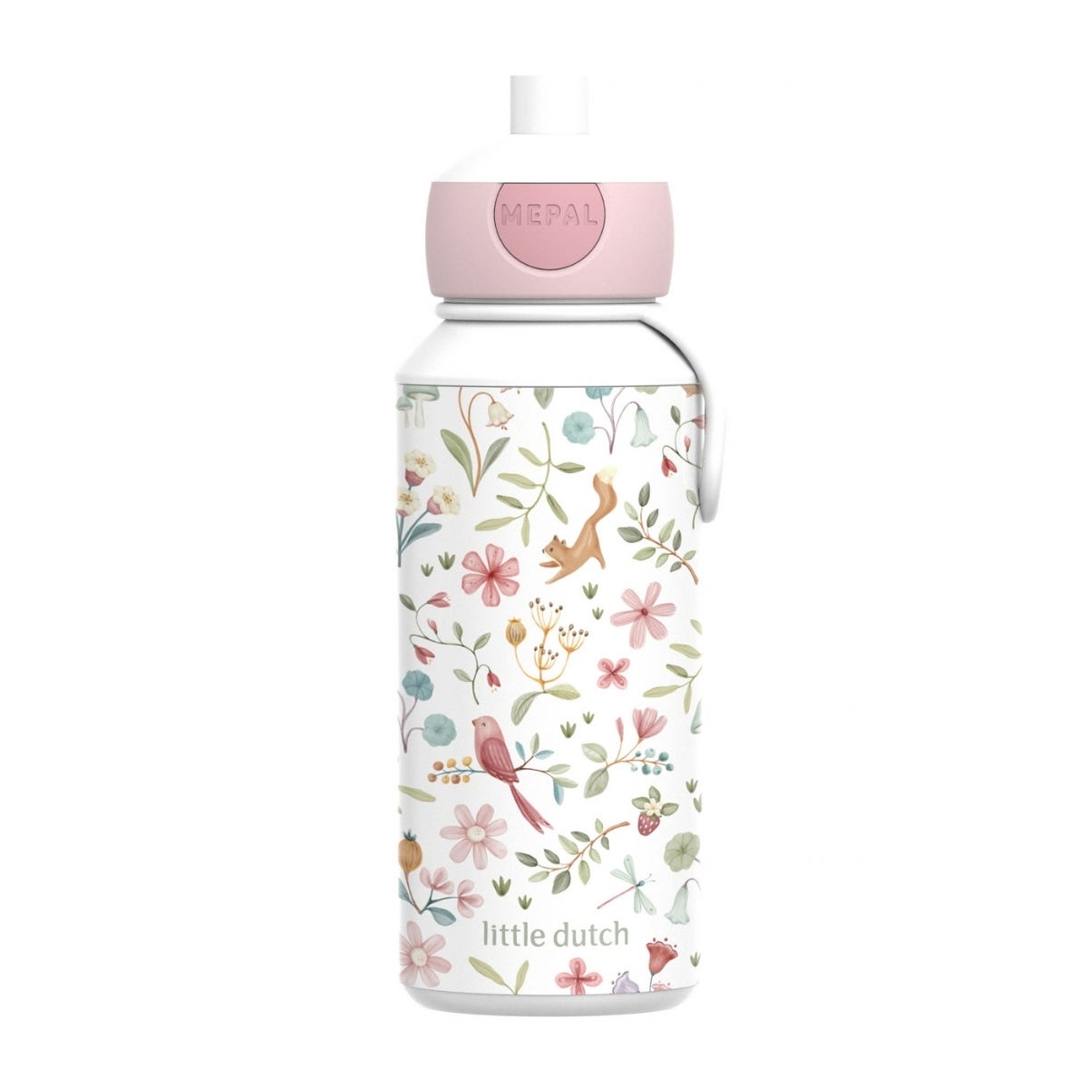 Mepal Drinkfles Pop-up Campus Little Dutch Fairy Wonders 400 ml - Roze - 7 x 6,4 x 18,4 cm