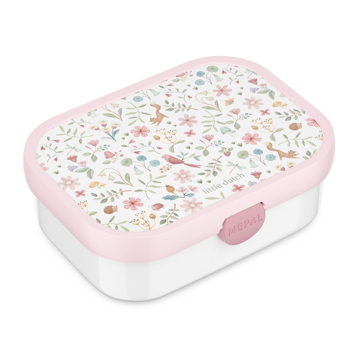Mepal Bento Lunchbox met Vorkje Campus Little Dutch Fairy Wonders - Roze - 17,8 x 13,2 x 6,1 cm