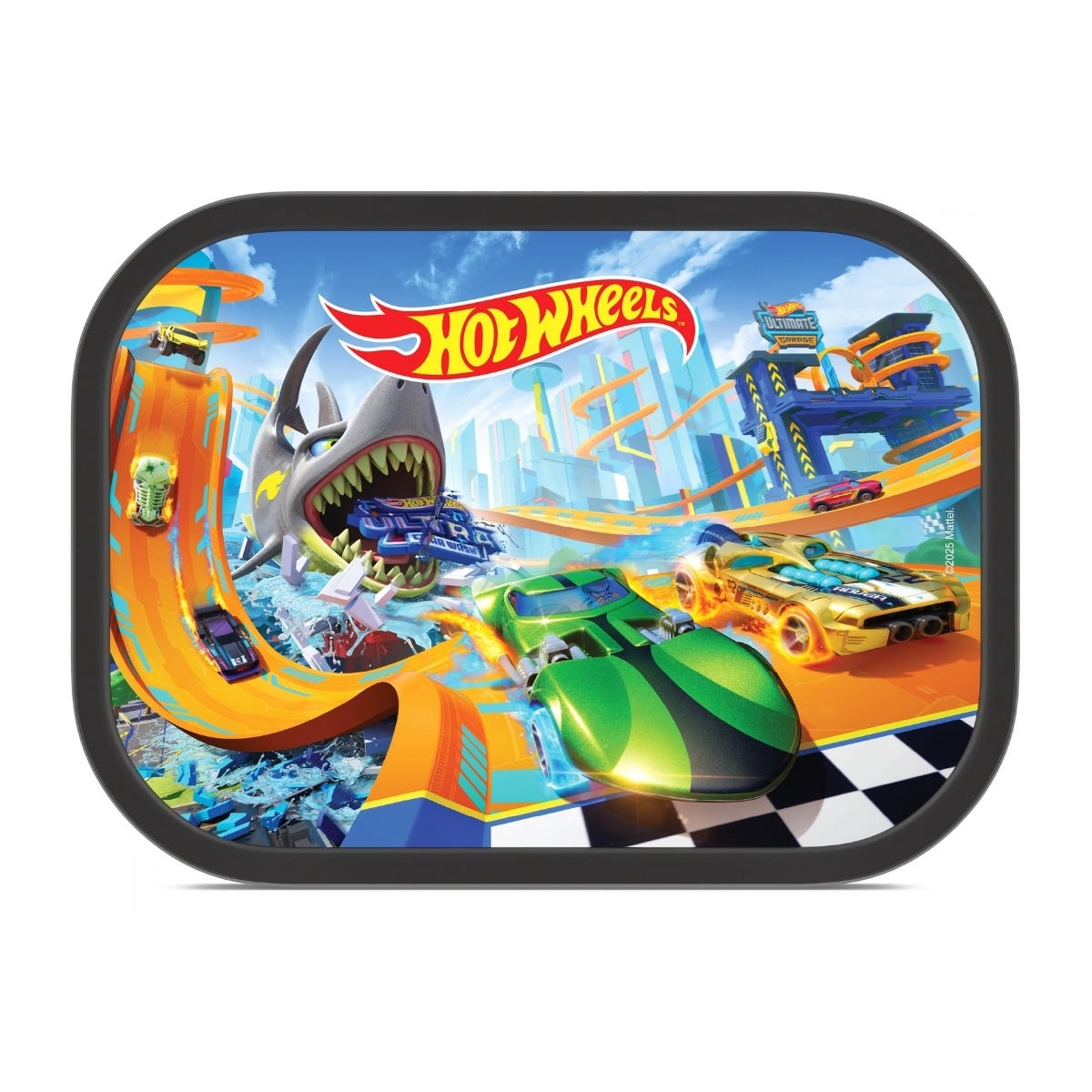 Mepal Bento Lunchbox met Vorkje Campus Hot Wheels - Blauw - 17,8 x 13,2 x 6,1 cm