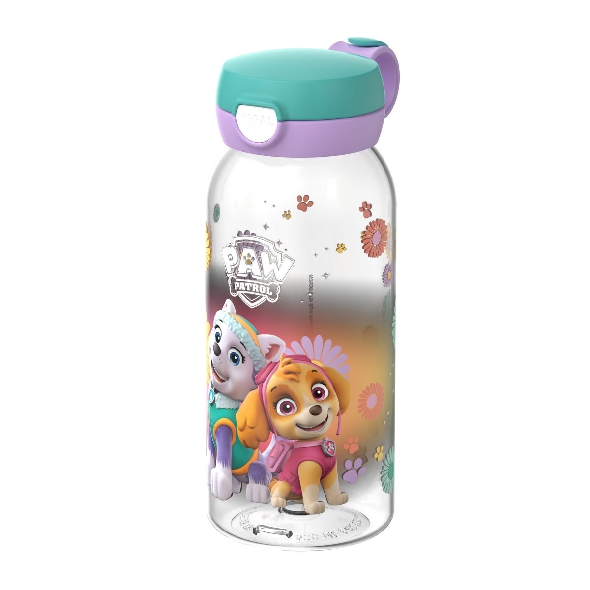 Mepal Drinkfles met Flipdop Campus PAW Patrol Girls 600 ml - Paars - 9,5 x 7,6 x 19,5 cm
