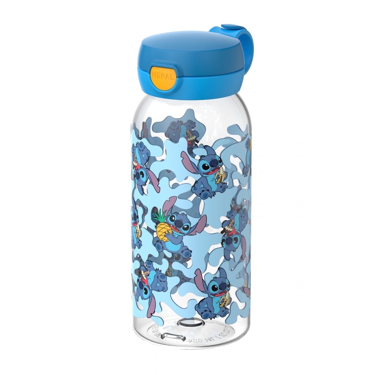 Mepal Drinkfles met Flipdop Campus Stitch 600 ml - Blauw - 9,5 x 7,6 x 19,5 cm