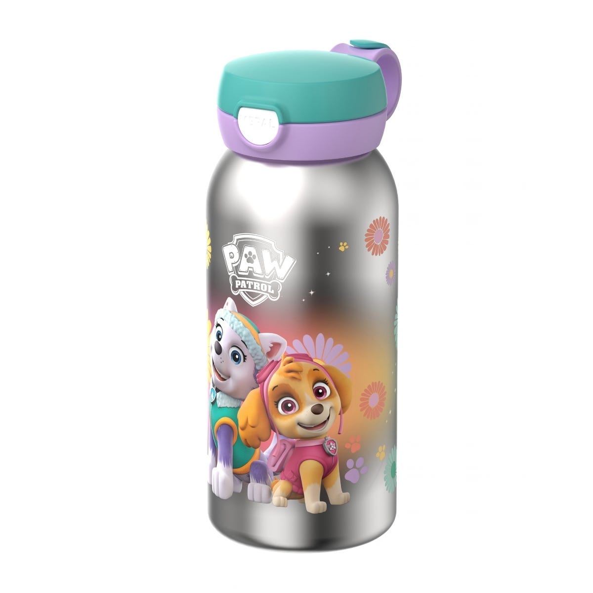 Mepal Isoleerfles met Flipdop Campus PAW Patrol Girls 500 ml - Paars - 9,5 x 7,6 x 19,5 cm
