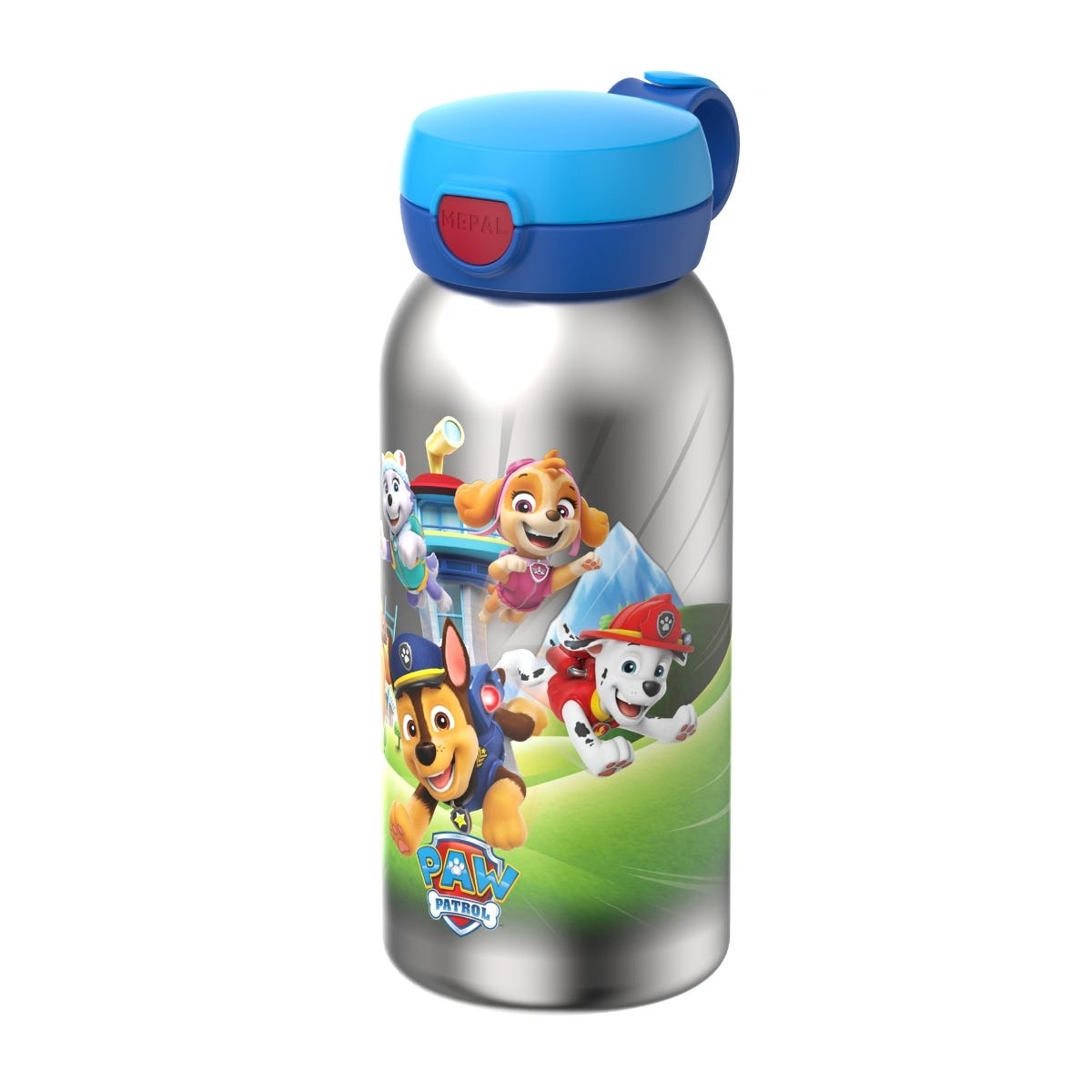 Mepal RVS Drinkfles met Flipdop Campus PAW Patrol Pups 600 ml - Blauw - 9,5 x 7,6 x 19,5 cm