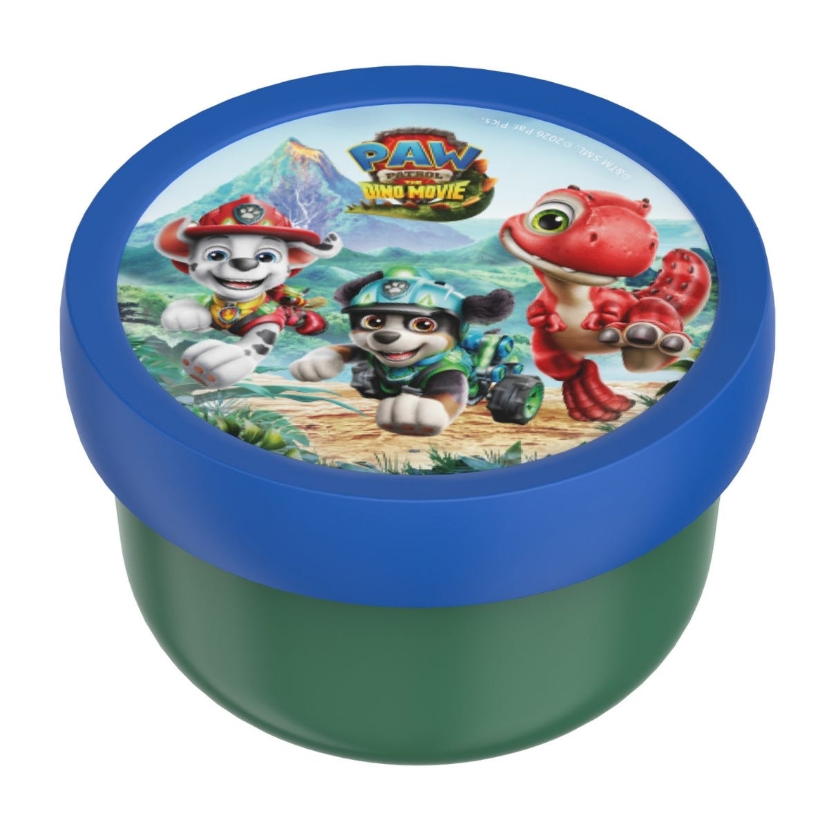 Mepal Fruitbox met Vorkje Campus PAW Patrol Dino 300 ml - Blauw - 10,4 x 10,4 x 6,7 cm