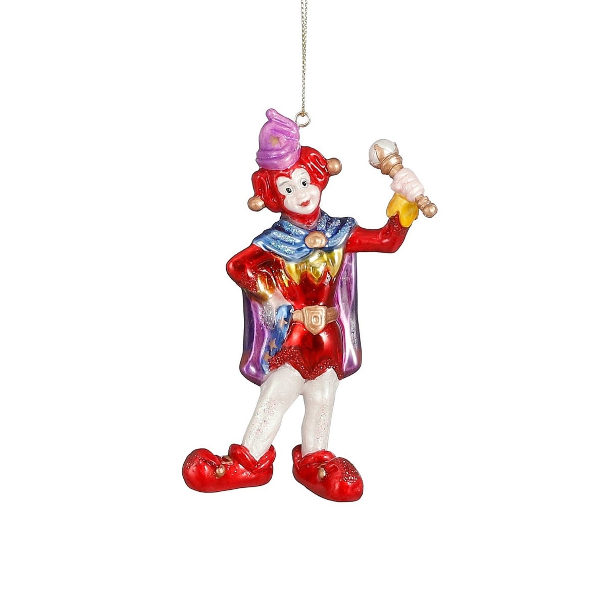 Efteling Kerstornament Pardoes Rood 6 x 4 x 13 cm
