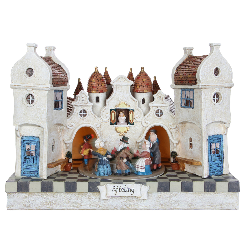 Efteling Verlichte straat Zwaan kleef aan 31 x 19 x 22 cm