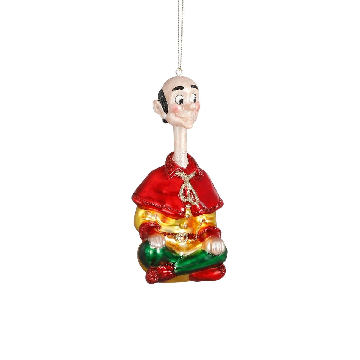 Efteling Kerstornament Langnek Multicolor 6.5 x 13.5 x 13.5 cm