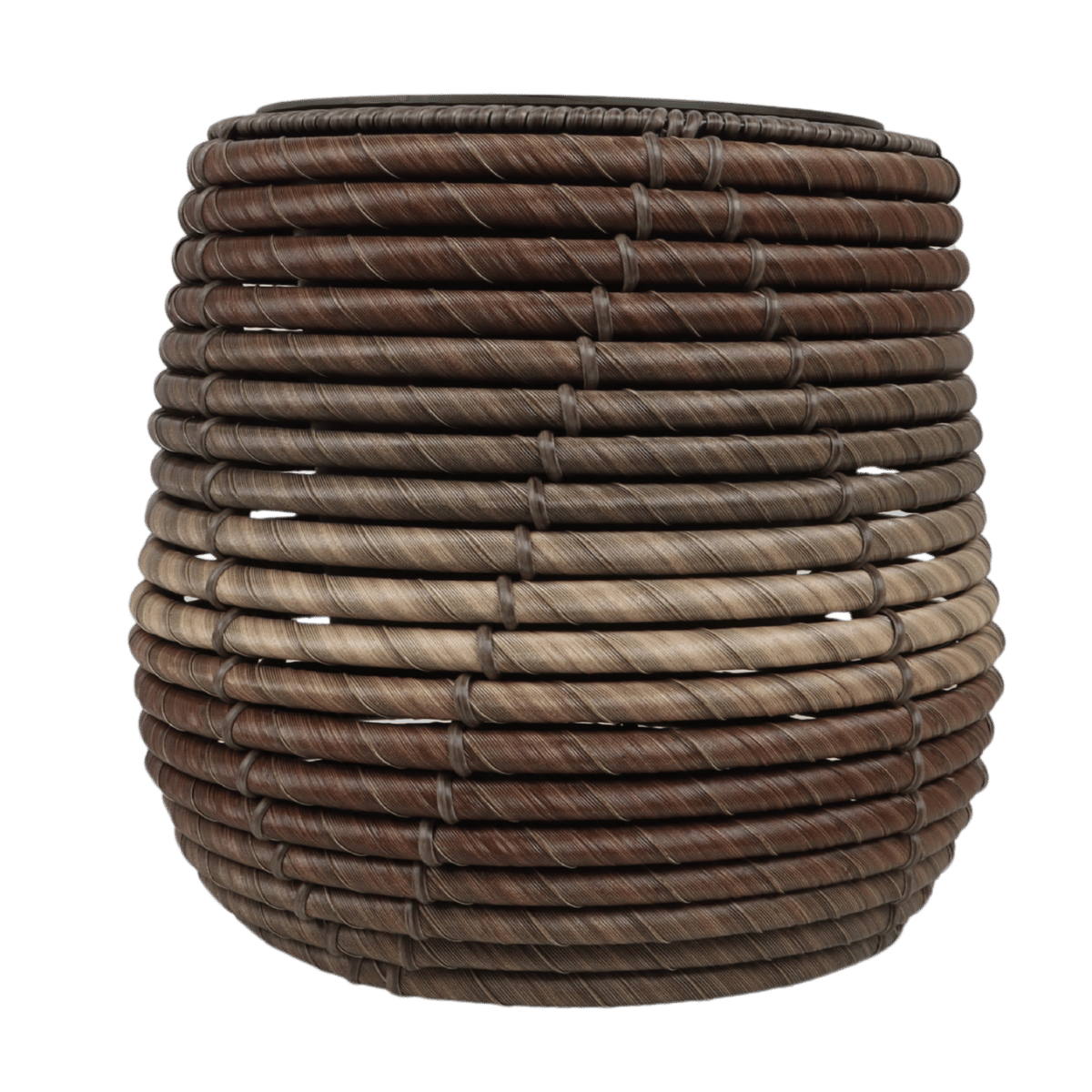 Mica Decorations Pot Cancun Rond Bruin 26 x 28 cm