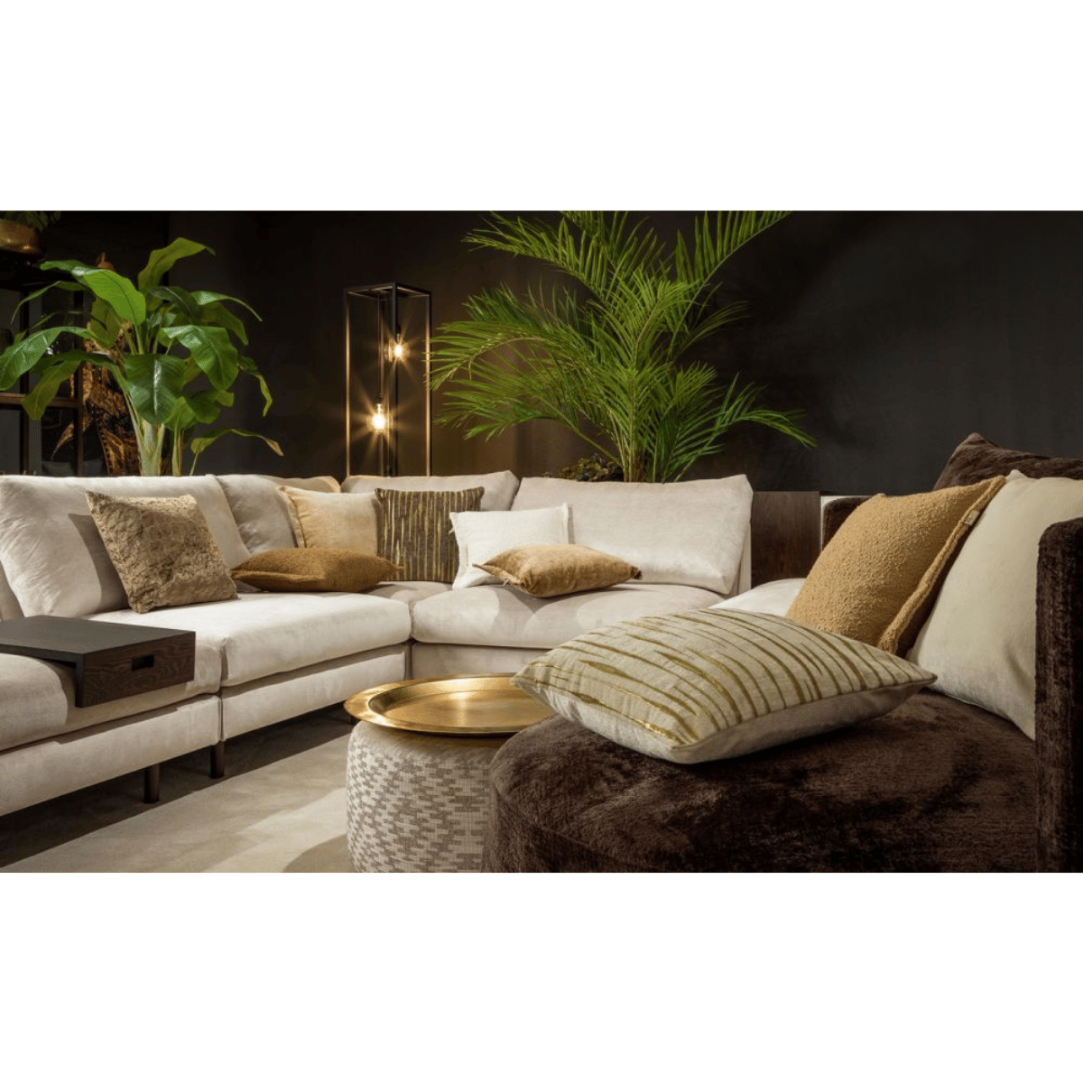 Dutch Decor Sierkussen Otis tobacco brown 45 x 45 cm