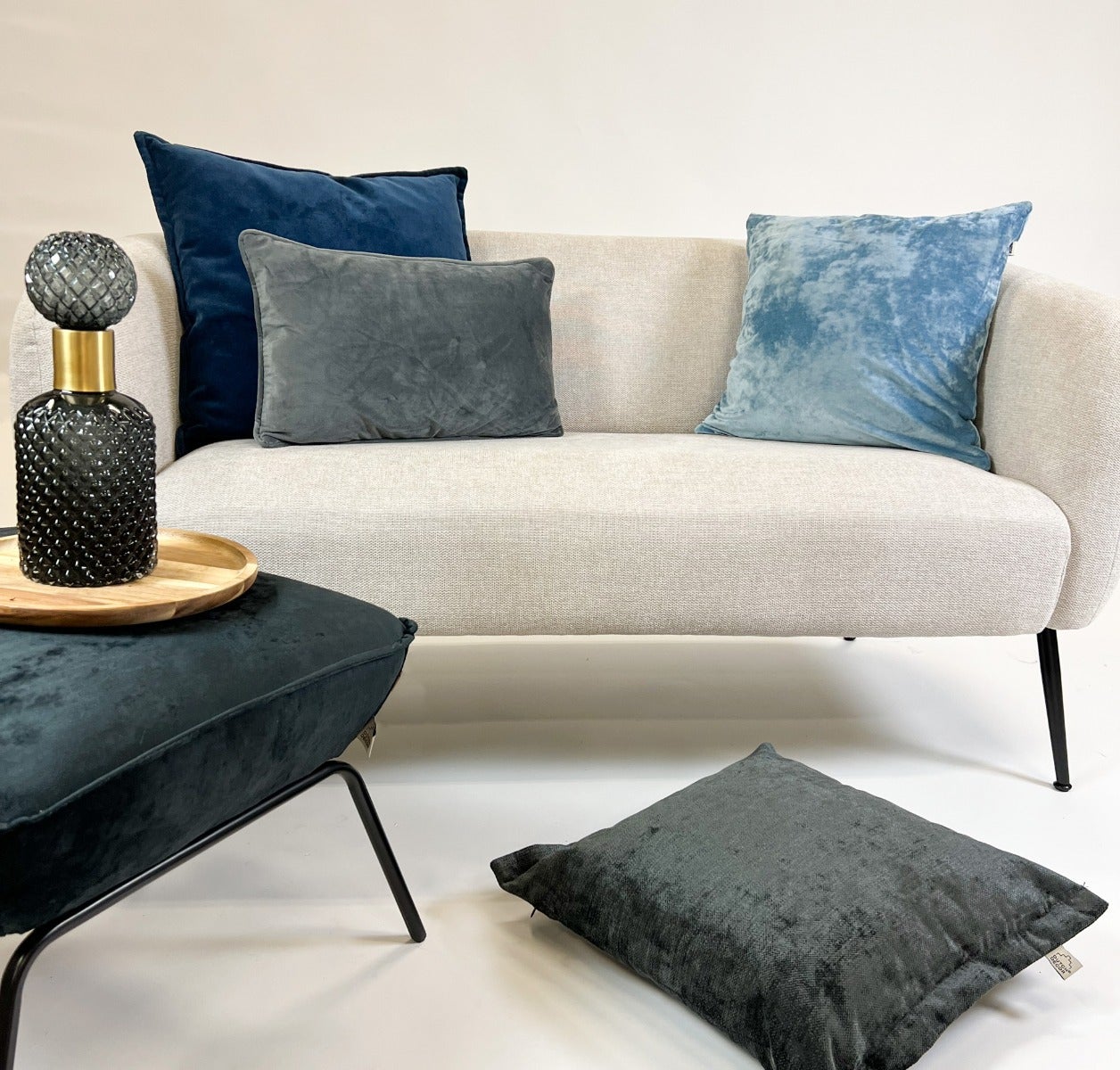 Dutch Decor Sierkussen Lewis raven 45 x 45 cm