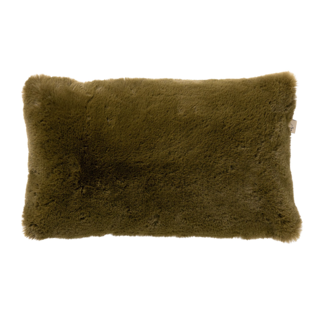 Dutch Decor Sierkussen Zaya military olive 30 x 50 cm