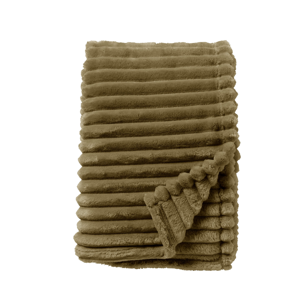 Dutch Decor Plaid Ricky military olive 150 x 200 cm