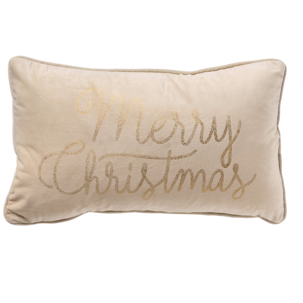 Dutch Decor Sierkussen Merry Christmas Whisper White 30 x 50 cm