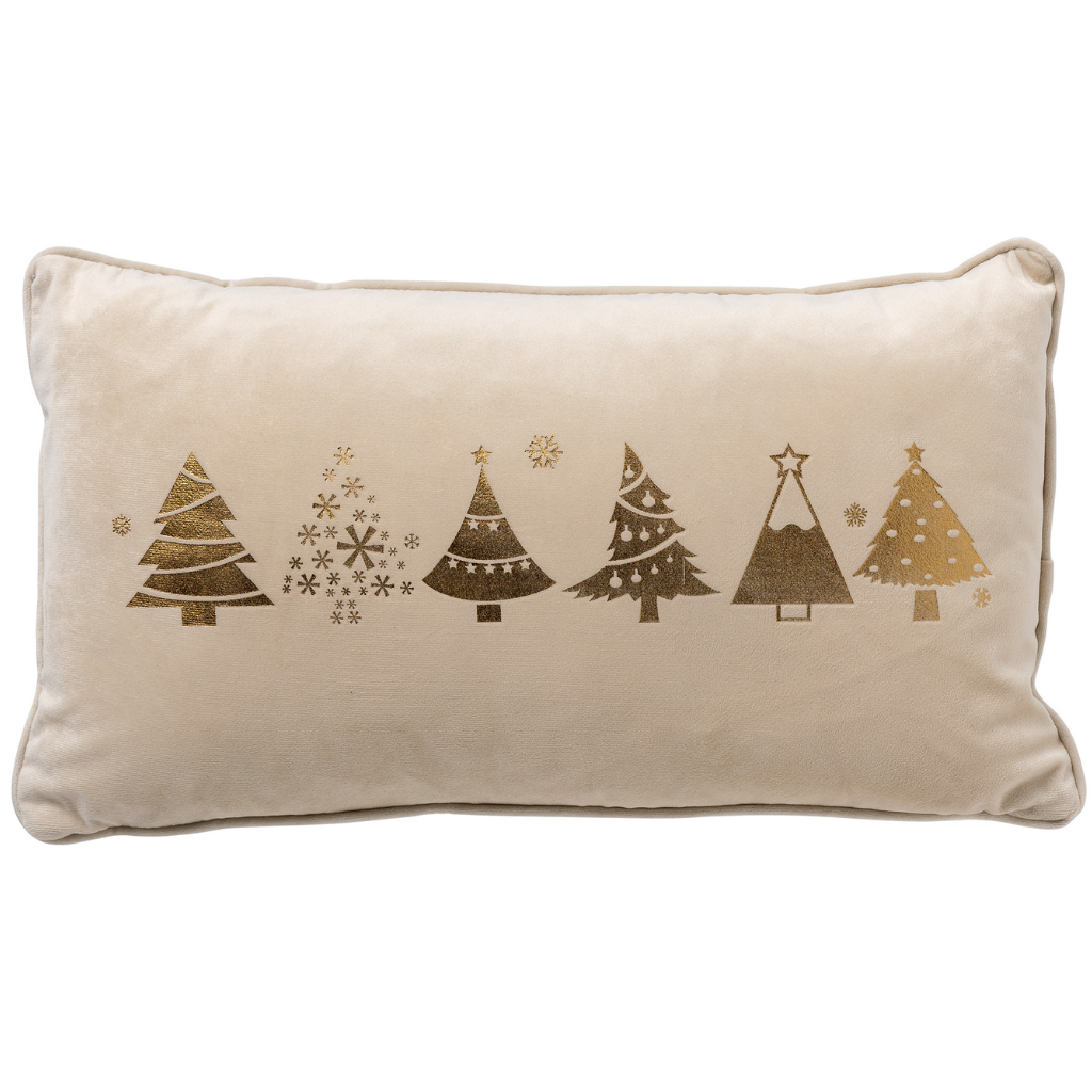 Dutch Decor Sierkussen TreesWhisper White 30 x 50 cm