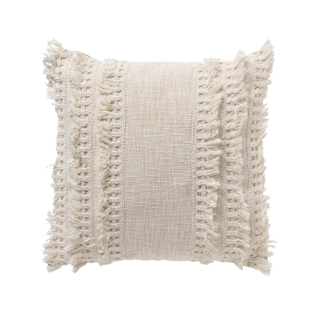 Dutch Decor Sierkussen Fara snow white 45 x 45 cm