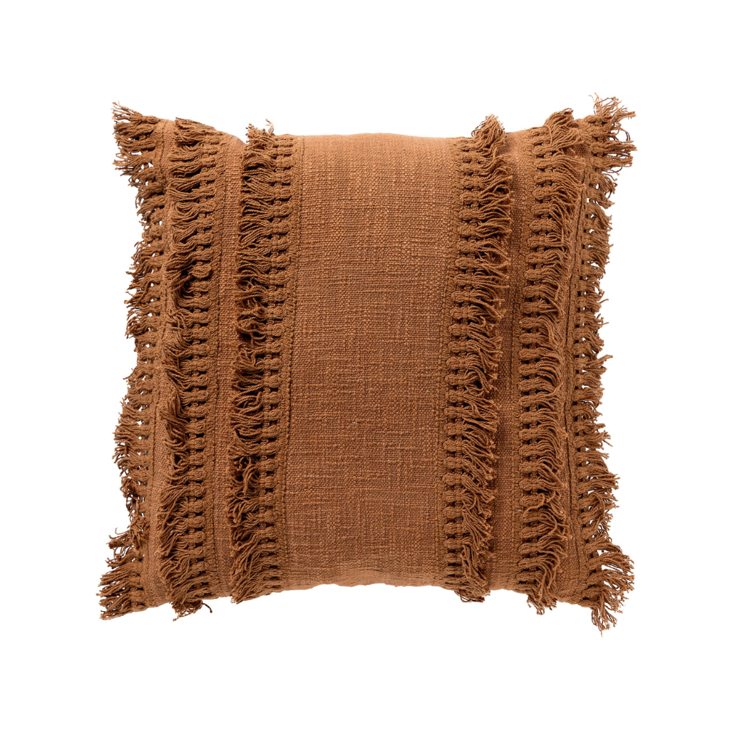 Dutch Decor Sierkussen Fara tobacco brown 45 x 45 cm