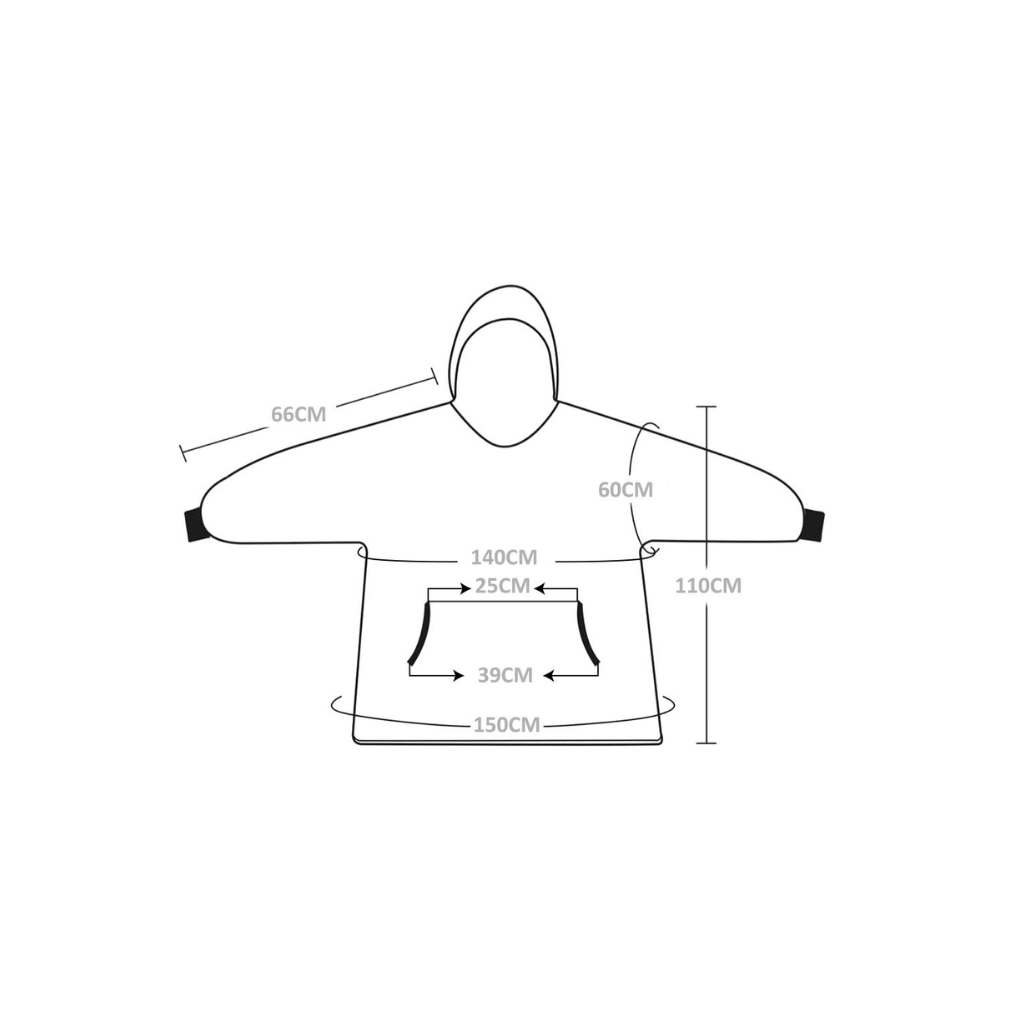 Dutch Decor Hoodie Sherry muted clay 170 x 110 cm