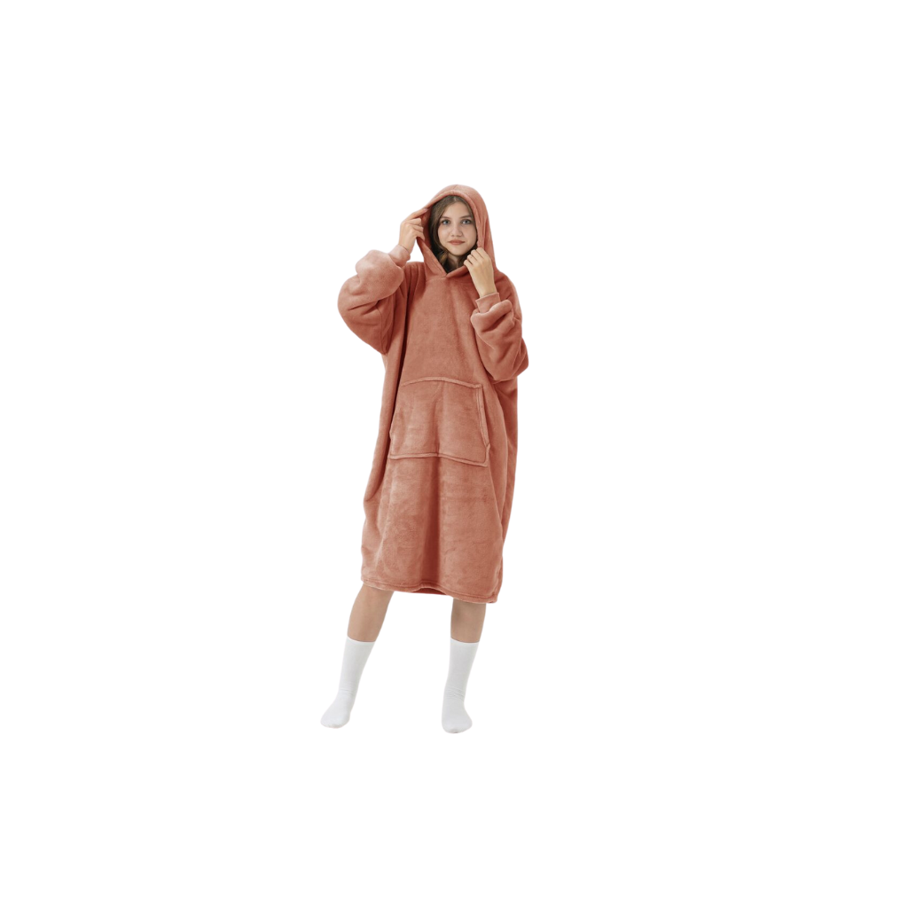 Dutch Decor Hoodie Sherry muted clay 170 x 110 cm