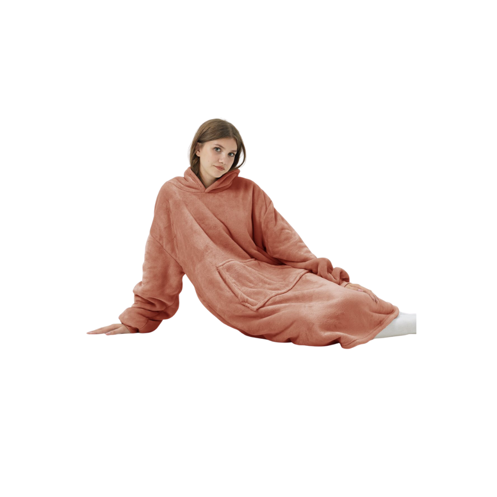 Dutch Decor Hoodie Sherry muted clay 170 x 110 cm