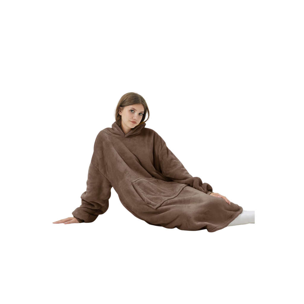 Dutch Decor Hoodie Sherry chocolate martini 170 x 110 cm