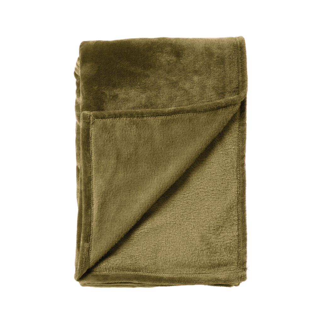 Dutch Decor Plaid Billy military olive 150 x 200 cm