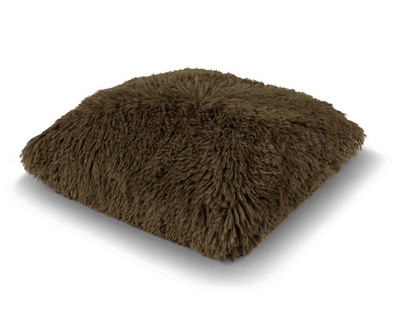 Dutch Decor Sierkussen Fluffy military olive 45 x 45 cm