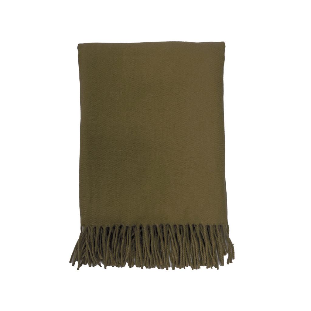 Dutch Decor Plaid Jose military olive 140 x 180 cm