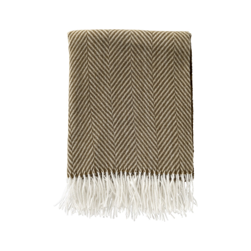 Dutch Decor Plaid Josefien military olive 140 x 180 cm