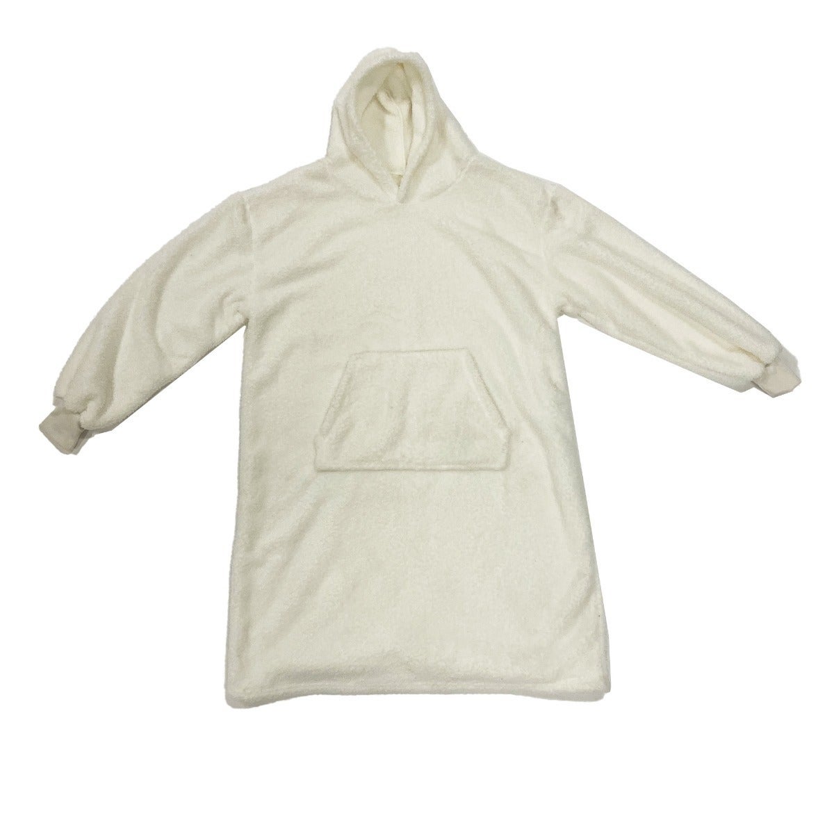 Dutch Decor Hoodie Teddy bright white 110 x 70 cm