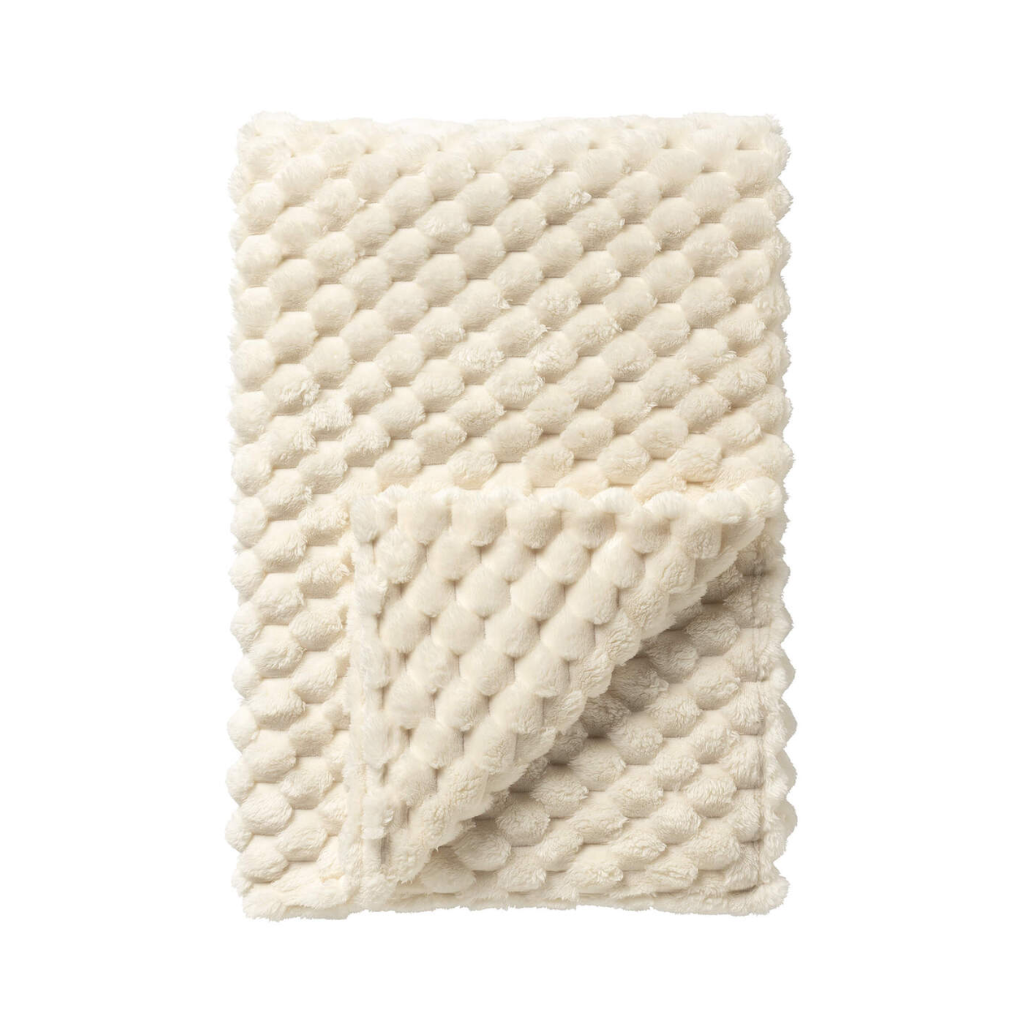 Dutch Decor Plaid Vivian snow white 150 x 200 cm