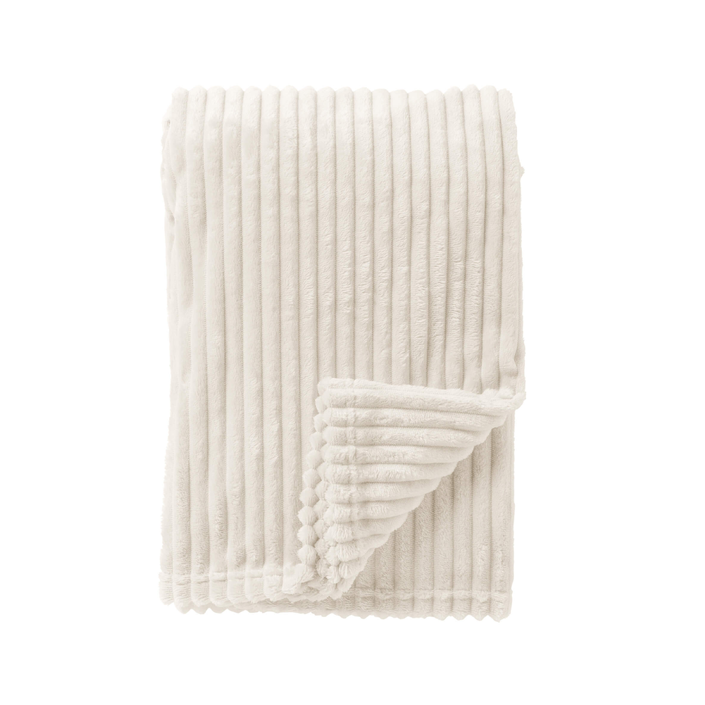 Dutch Decor Plaid Marthy snow white 140 x 180 cm