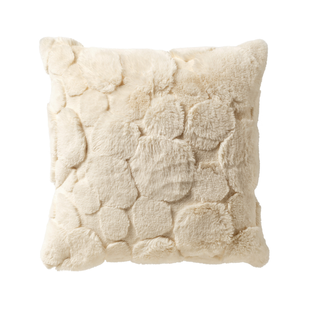 Dutch Decor Sierkussen Pom cannoli cream 45 x 45 cm