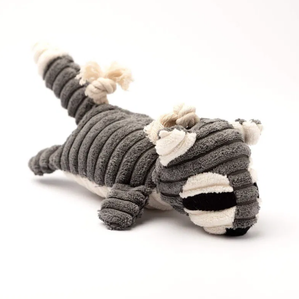 Dutch Decor Dierenspeelgoed wasbeer antraciet 20 cm