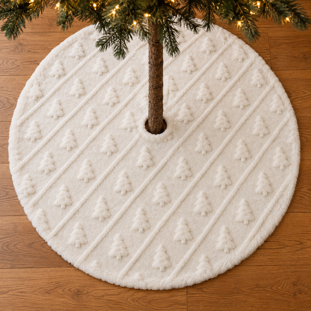 Dutch Decor Kerstboomrok Maren Snow White Ø100 cm