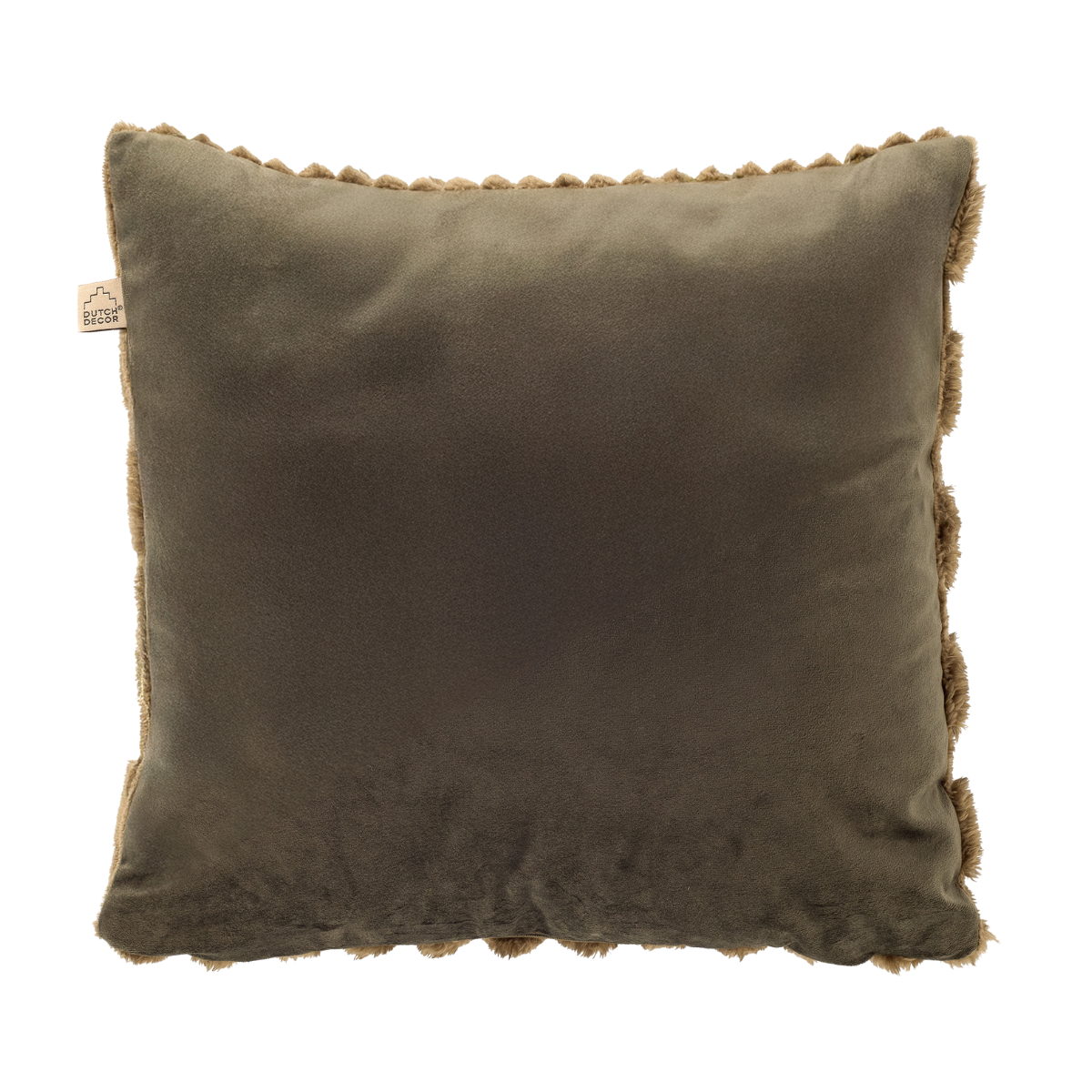 Dutch Decor Sierkussen Luca Military Olive 45 x 45 cm