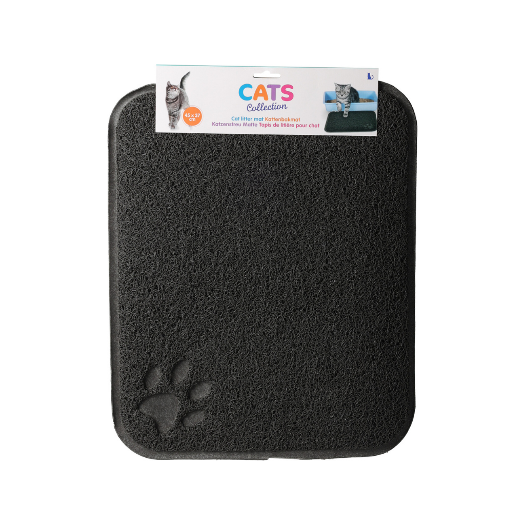 Kattenbakmat grijs 45 x 37 cm