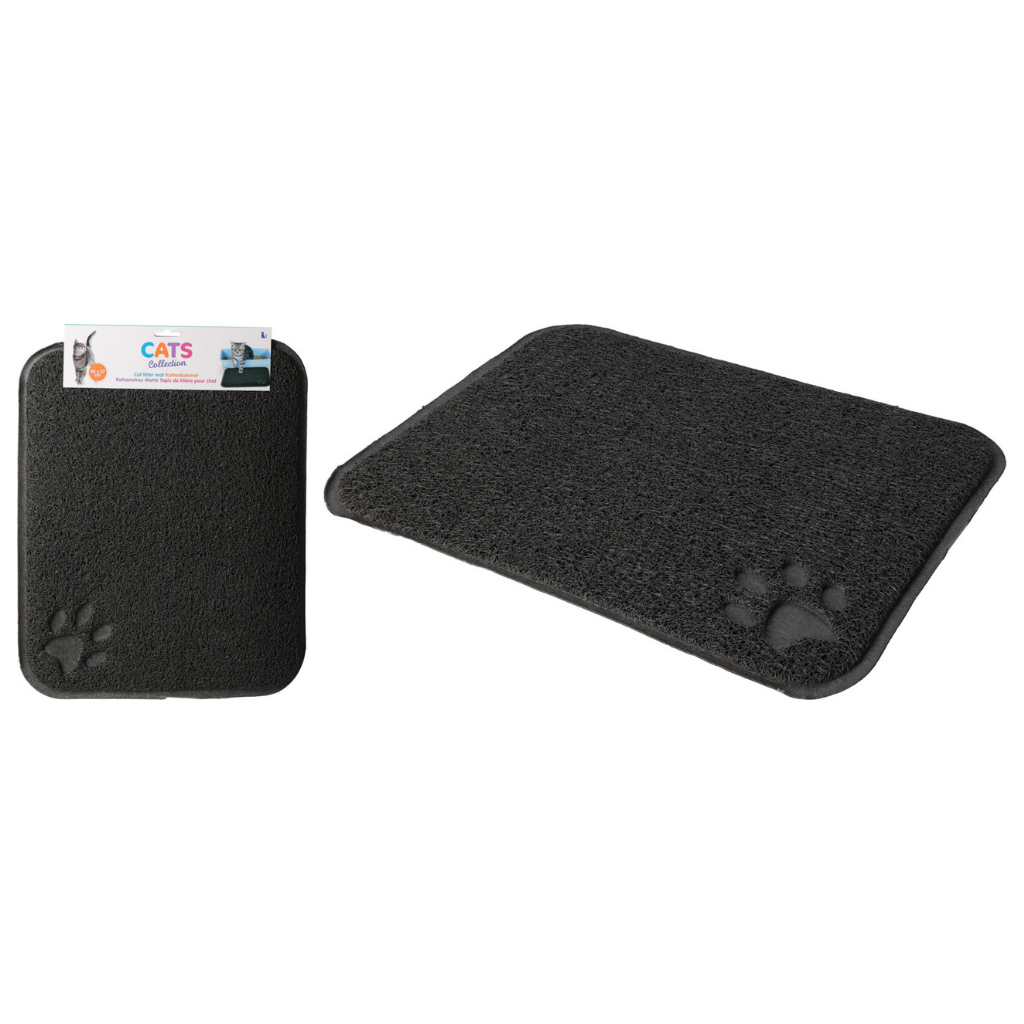 Kattenbakmat grijs 45 x 37 cm