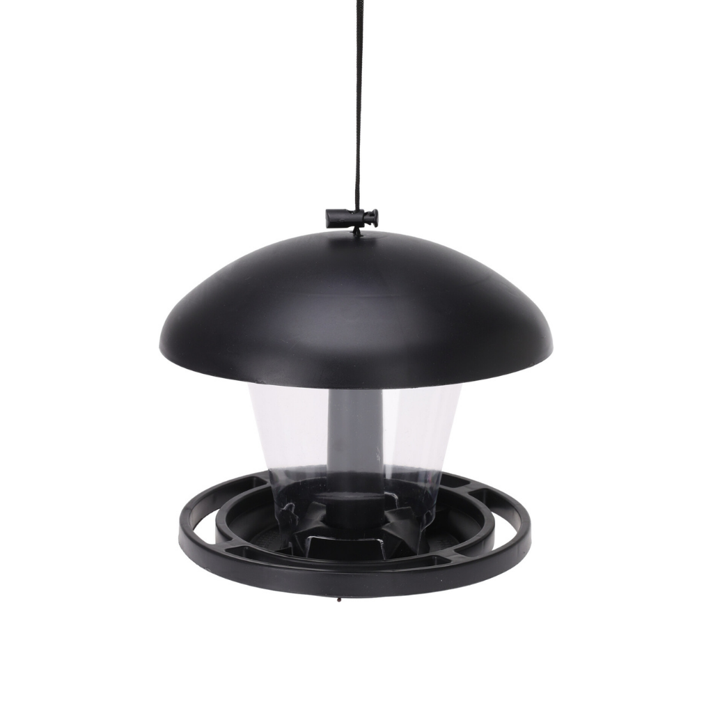 Vogelvoedersilo kunststof grijs 16.5 cm