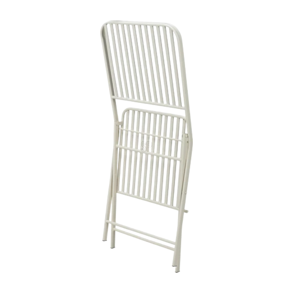 Pro Garden Bistrostoel Ambiance Metaal Wit 48 x 45 x 93 cm