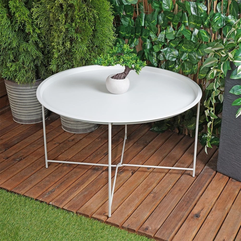De Bosrand Bijzettafel Grijs 75 x 42 cm