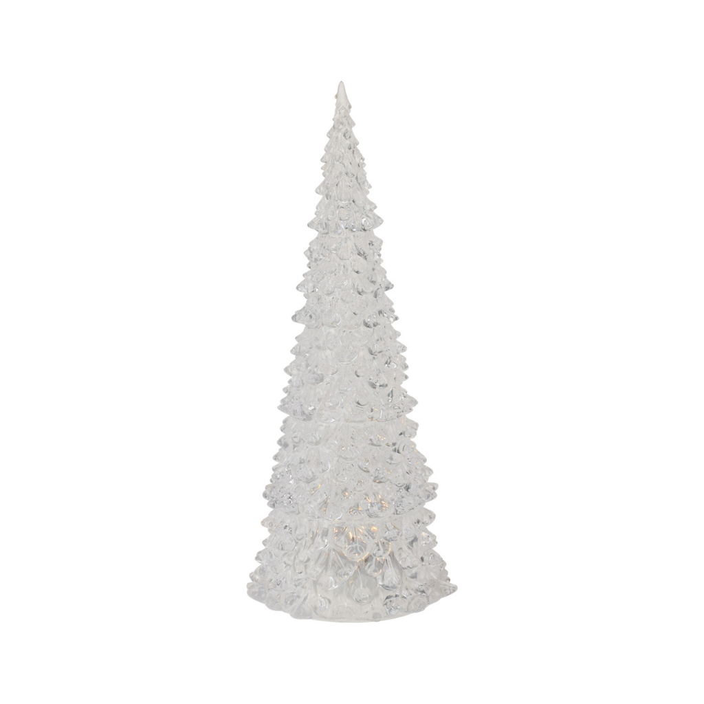 Kerstboom LED acryl warm wit licht 27 cm