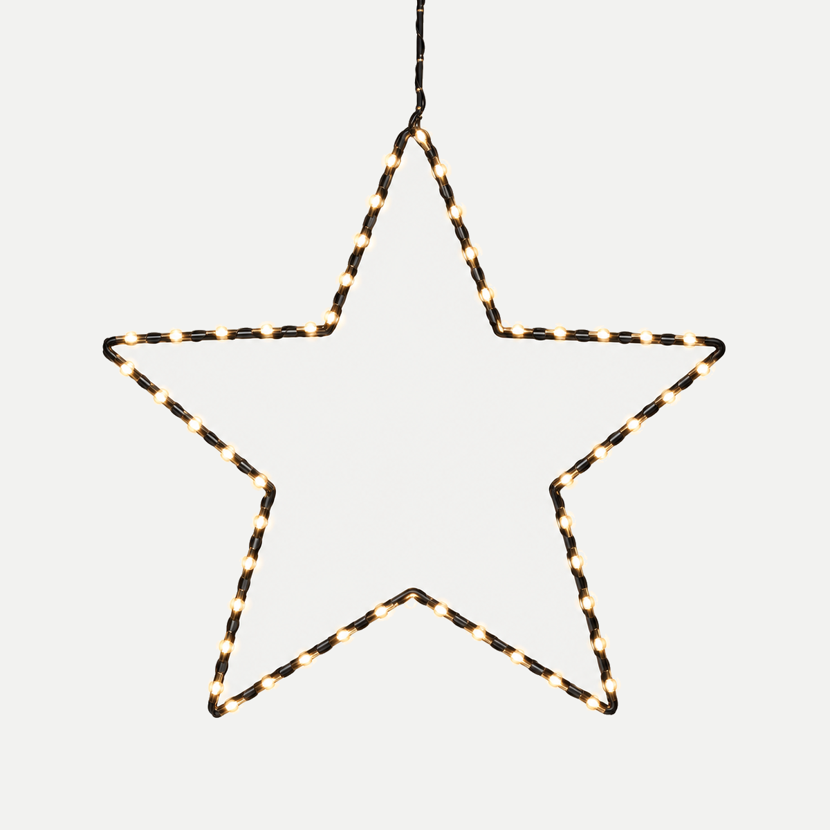 De Bosrand Verlicht Kerstfiguur Kerstster Hanger Warm Wit 28 x 28 cm