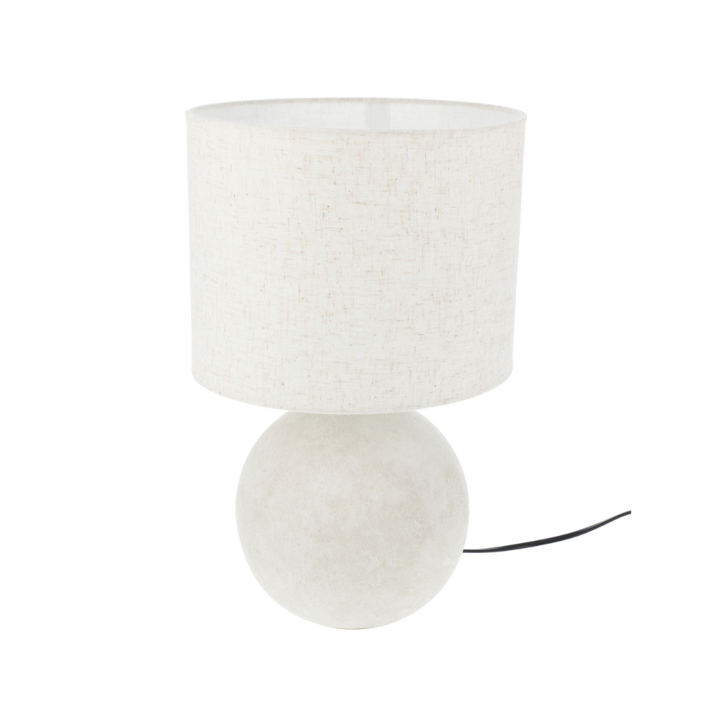 Home & Styling Tafellamp keramiek wit 36.5 x 16.5 cm