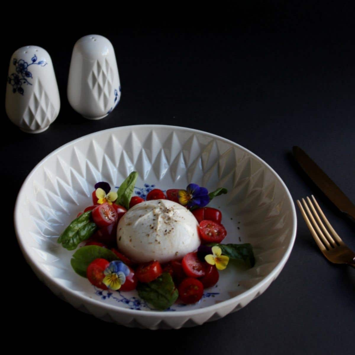 Heinen Delfts Blauw Vouw Peper- En Zoutstel