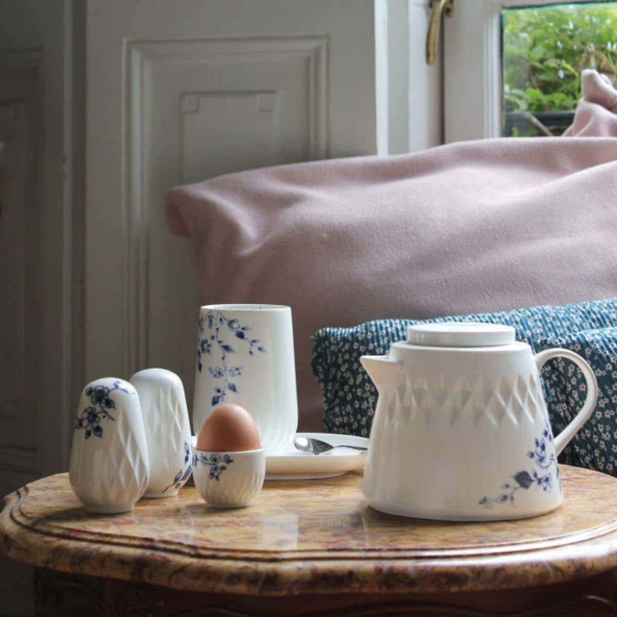 Heinen Delfts Blauw Vouw Suikerpotje
