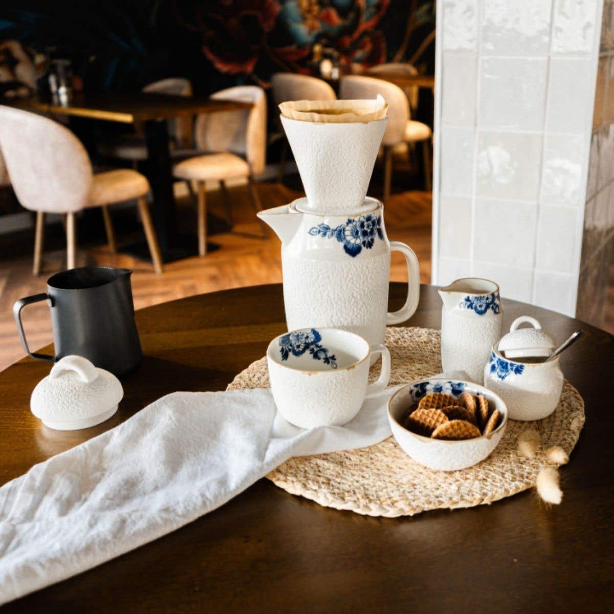 Heinen Delfts Blauw Bloesem Koffiefilter
