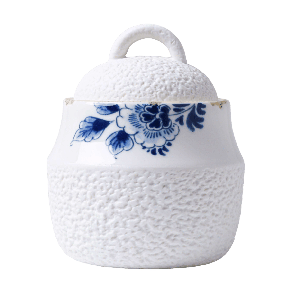 Heinen Delfts Blauw Bloesem Suikerpotje