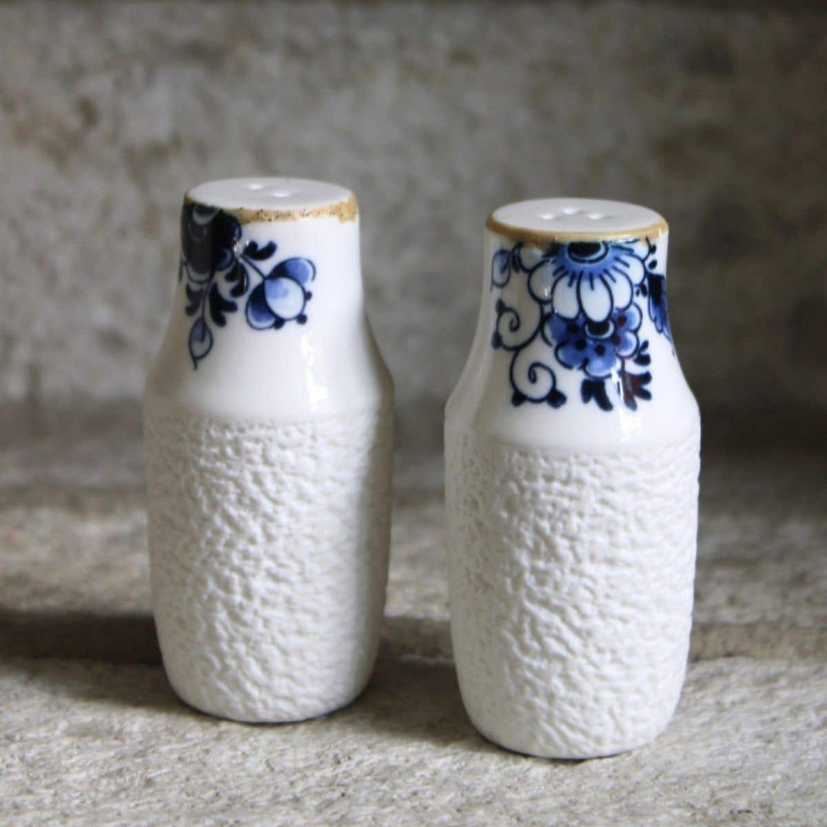 Heinen Delfts Blauw Bloesem Peper- & Zoutstel