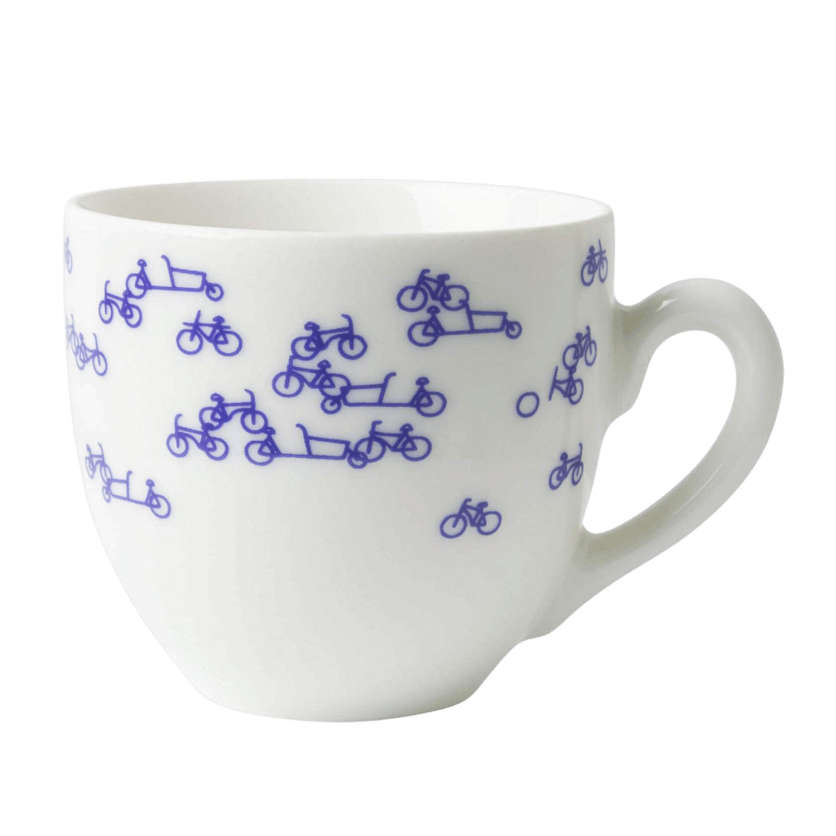 Heinen Delfts Blauw Koffiemok de Blauwe Fiets Set van 2